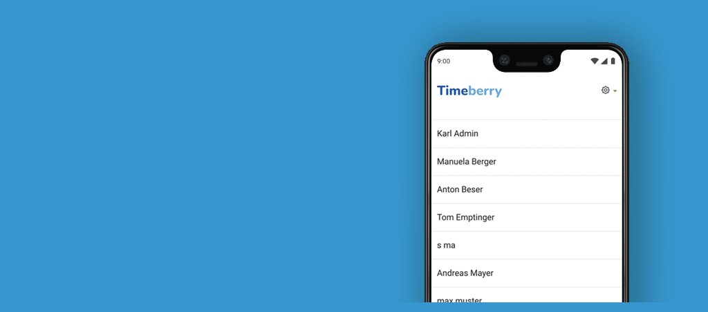 Android online Stechuhr Terminal