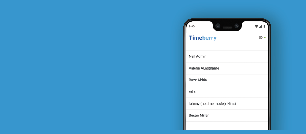 Android time clock station
